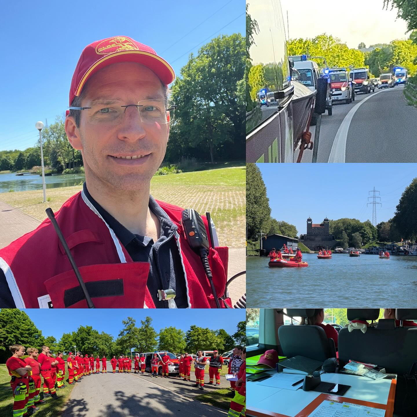 Übung mit dem Wasserrettungszug Hellweg - Teil 2, Mai 2025