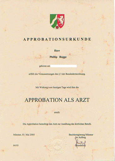 Approbation als Arzt